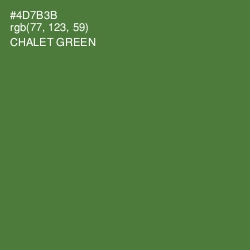 #4D7B3B - Chalet Green Color Image